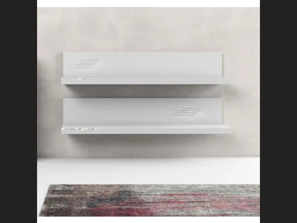 Mensola Line in finitura laccato bianco di Adriani e Rossi