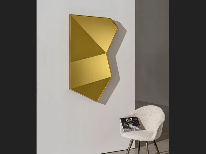 Specchiera Origani con cornice in metallo di Sovet