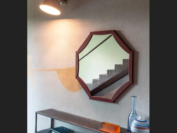 Specchio Sunflower con cornice in Rovere di Devina Nais