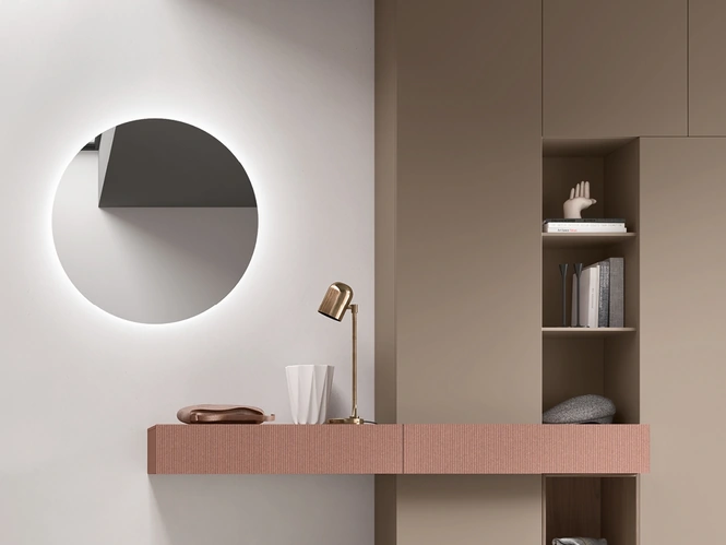 Specchiera con Led Tonda di Maronese