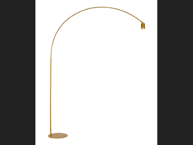 Lampada da terra di design Maison oro in metallo dorato con punto luce orientabile di F_A_N_ Europe