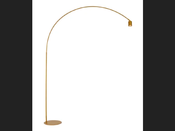 Lampada da terra di design Maison oro in metallo dorato con punto luce orientabile di F_A_N_ Europe