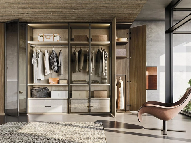 Armadio con ante a soffietto Comp N06A di Mobilgam