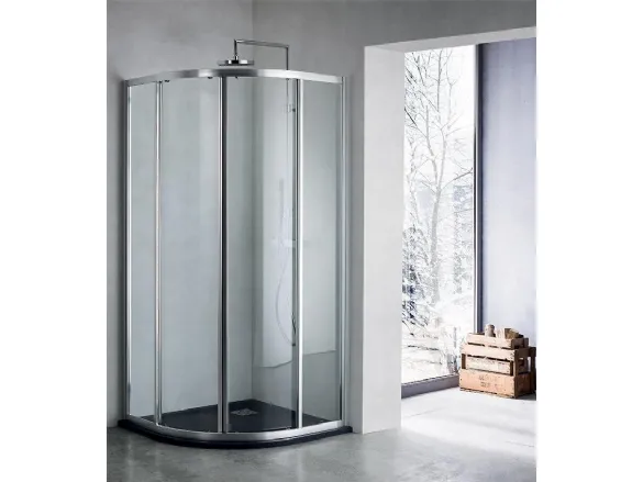 Arredo bagno Ibey Shower4 in vetro di Ideal Bagni