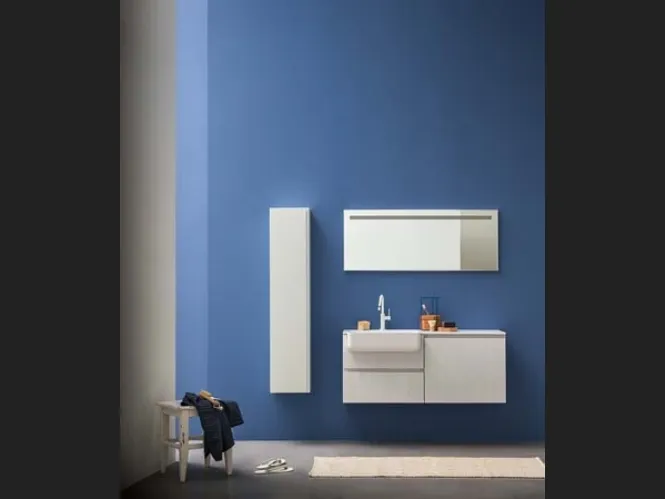 Mobile da bagno sospeso in melaminico Lapis 08 di Birex