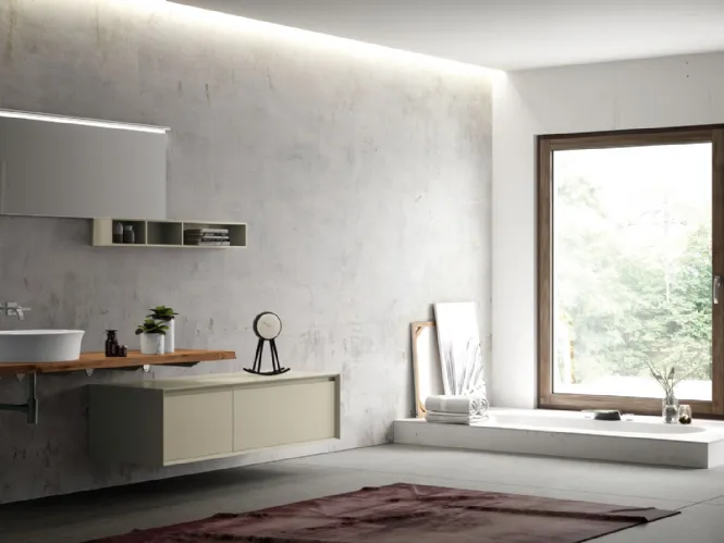 Mobile da Bagno M3 Composizione 120 di Puntotre