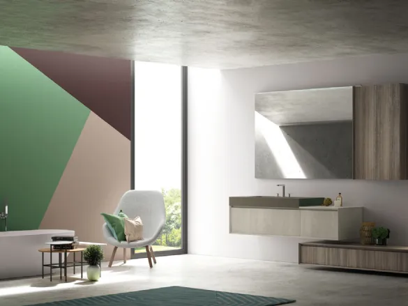 Mobile da Bagno M3 Composizione 122 di Puntotre