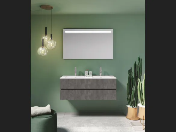 Mobile da Bagno sospeso in laminato Up & Down 06 di Puntotre