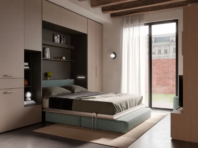 Letto a scomparsa Magic Matrimoniale di Nardi Interni