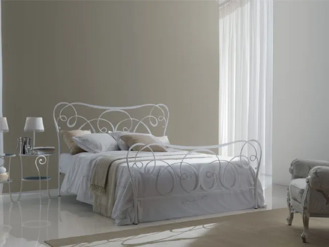 Letto in ferro battuto con testiera Altea di Bontempi