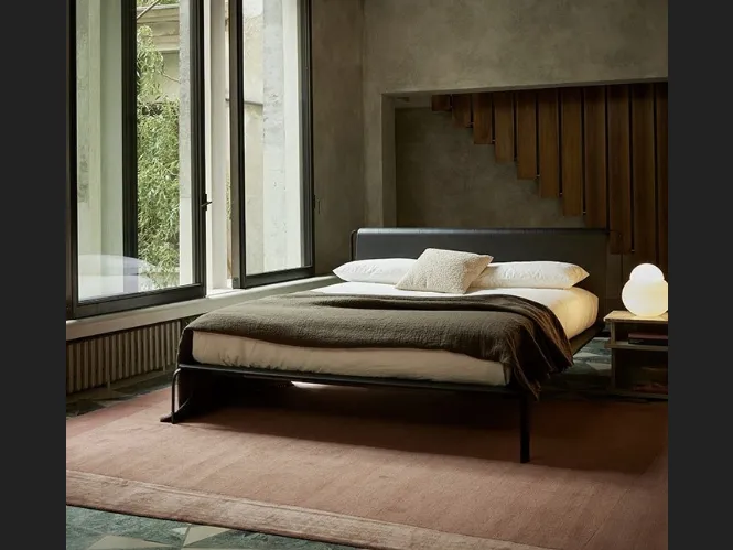 Letto matrimoniale Bend-e Wood di Bolzan Letti