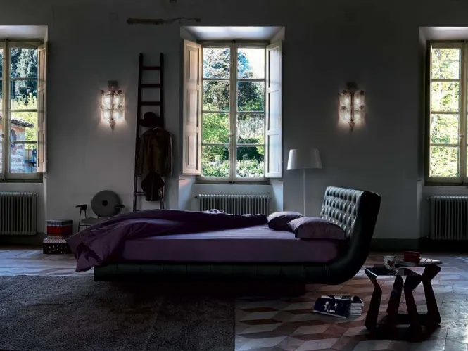 Letto di design in pelle Henry di Bontempi Letti Design