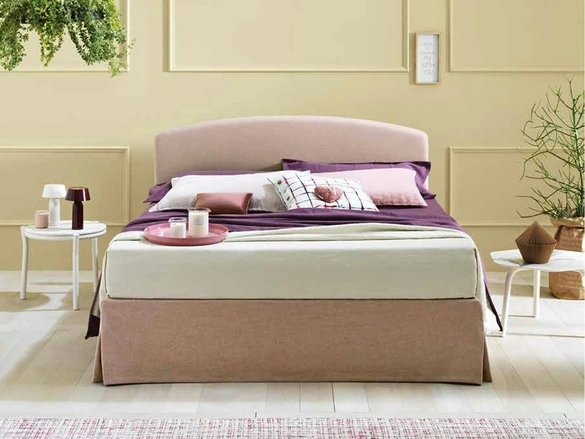 Letto Simplicity Project C30 con testiera arrotondata di Dorsal