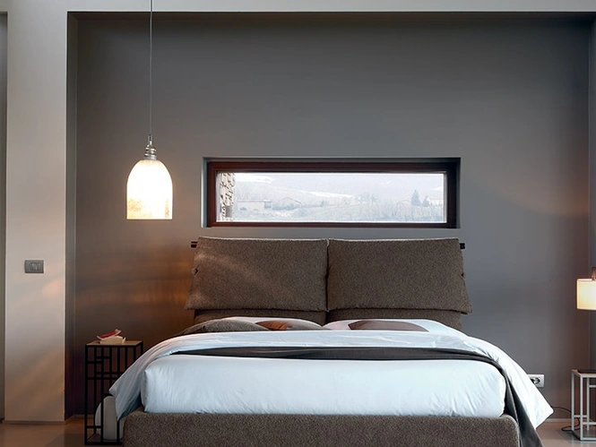 Letto in tessuto Fly di Bontempi Letti Design