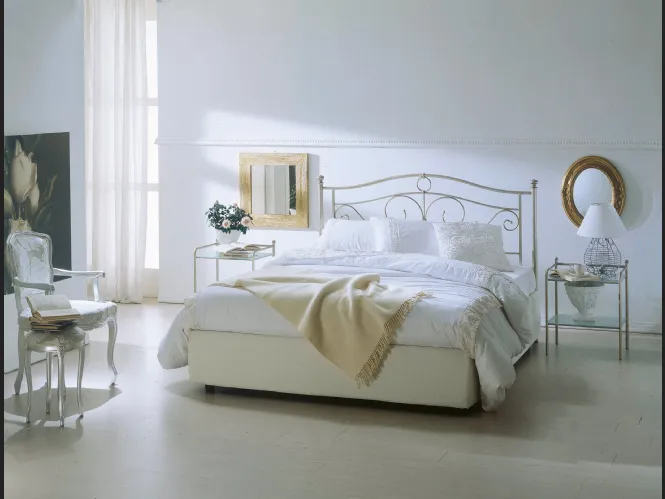 Letto con testiera e box contenitore Garda di Ingenia