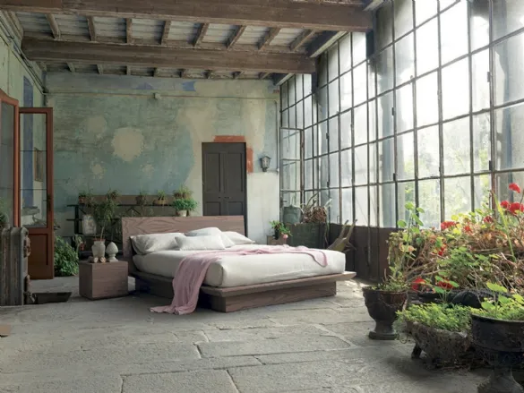 Letto in legno Quarantacinque con box contenitore di Fimar