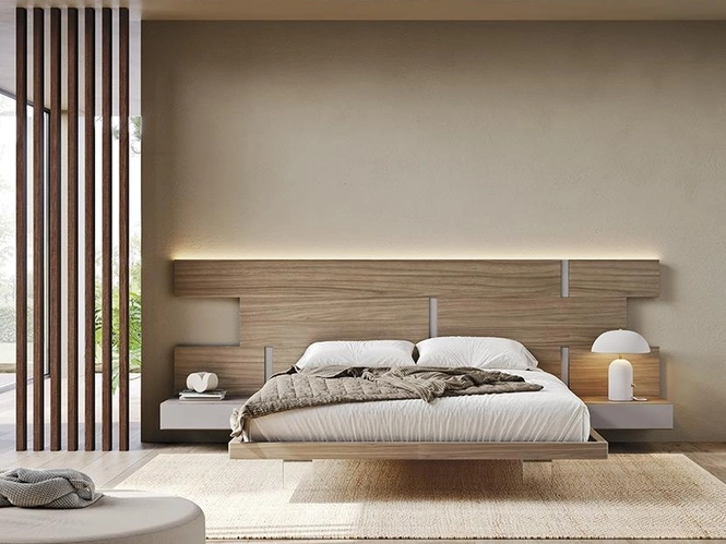 Letto in legno con testiera Regolo di Mobilgam