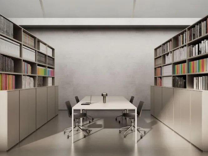 Libreria Ante battenti e ripiani Mobil Box Twist di Nardi Interni