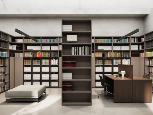 Libreria a Spalla Grigia di Nardi Interni