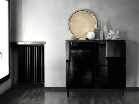 Madia Cosmopolitan in Cristallo laccato Nero di Bontempi