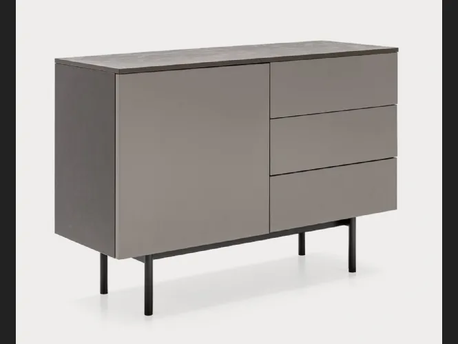Madia in laccato opaco con top in nobilitato pietra piasentina Made CB6101 1 di Connubia