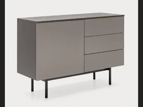 Madia in laccato opaco con top in nobilitato pietra piasentina Made CB6101 1 di Connubia
