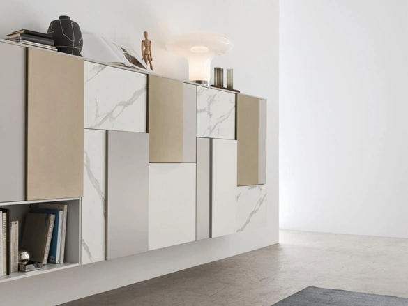 Parete Attrezzata sospesa Seta Comp SA2200 di Maronese