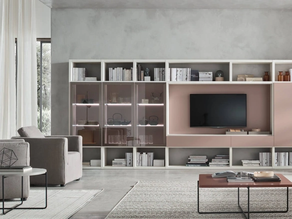 Parete Attrezzata Sistema Spalla Comp SA2202 di Maronese