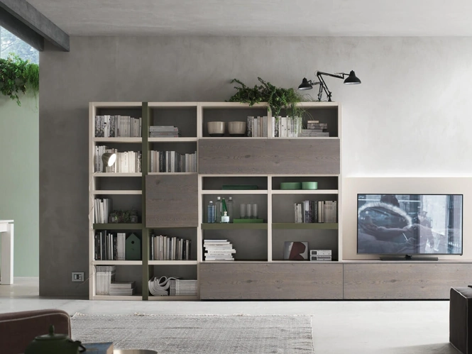 Parete Attrezzata Sistema Spalla Comp SA2225 di Maronese