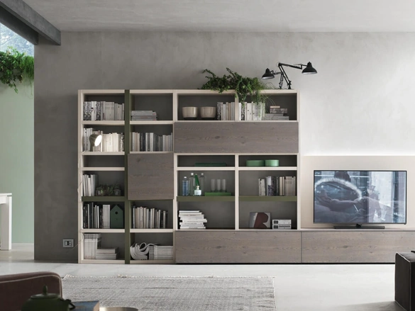 Parete Attrezzata Sistema Spalla Comp SA2225 di Maronese