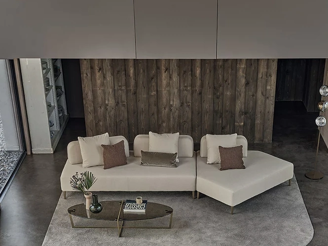 Divano con penisola Denver di Bontempi