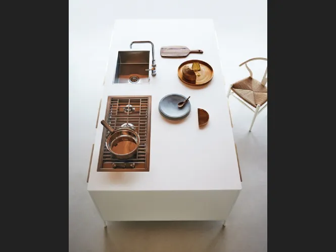Cucina Design con isola Unit Creative Harmony di Cesar