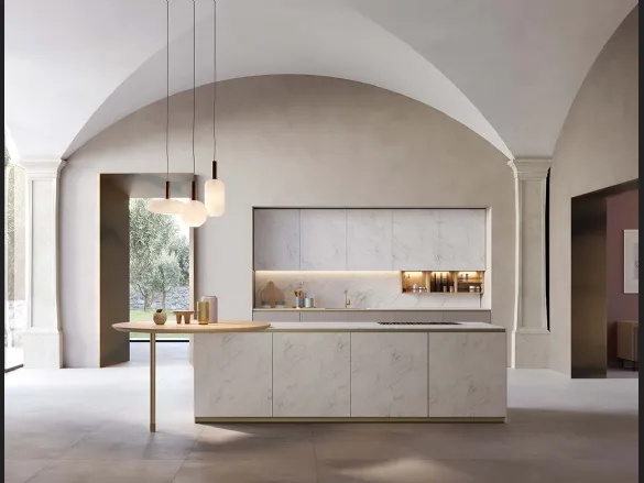 Cucina Design con isola T70 MDI di Zecchinon Cucine