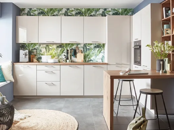 Cucina Moderna ad angolo con penisola Focus 467 di Nobilia