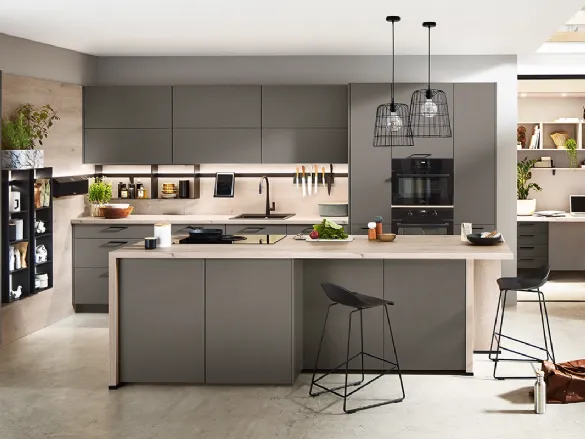 Cucina Moderna con isola Laser 414 di Nobilia