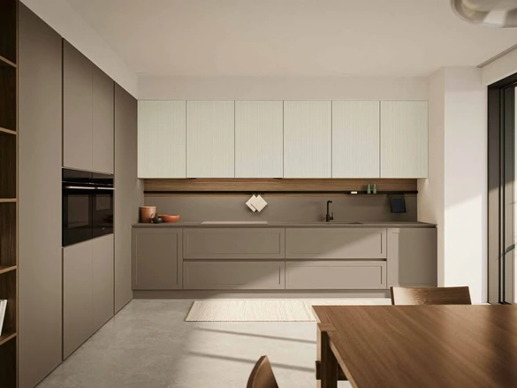 Cucina Moderna angolare laccata MK03 di Gentili Cucine