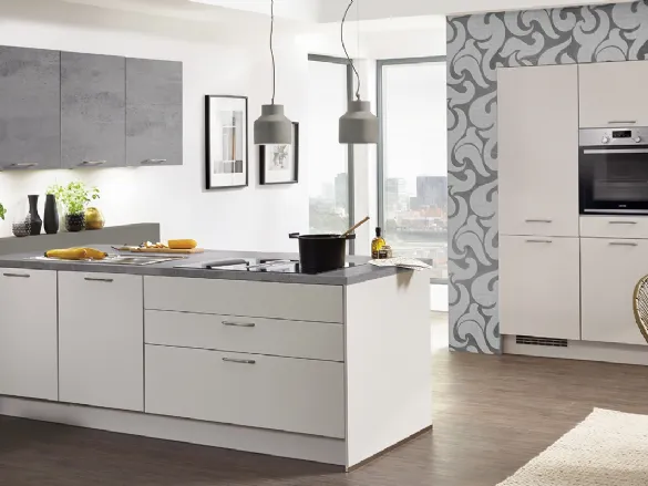 Cucina Moderna con penisola Touch 338 di Nobilia