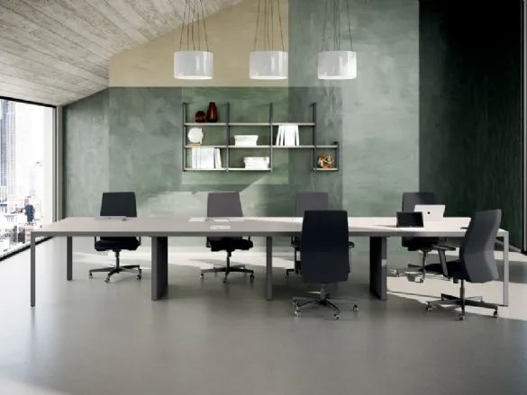 Scrivania Direzionale D1 04 in melaminico e metallo di Colombini Office