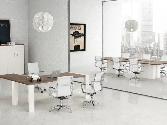 Scrivania Direzionale GO 04 in melaminico e laccato di Colombini Office